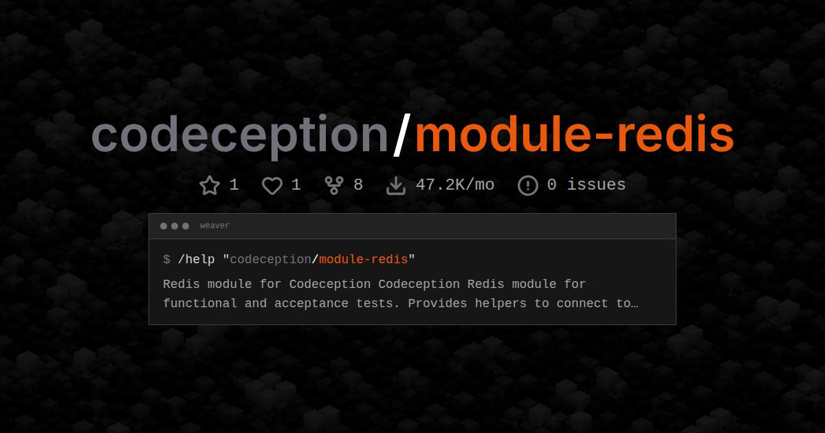 codeception/module-redis