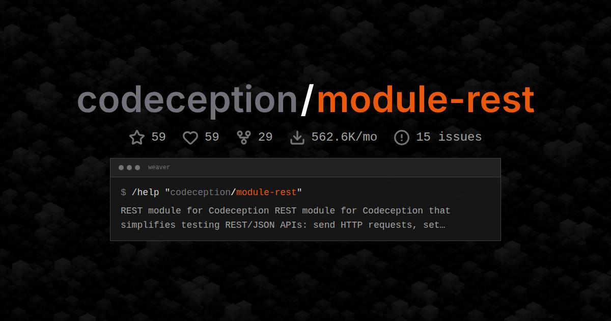 codeception/module-rest