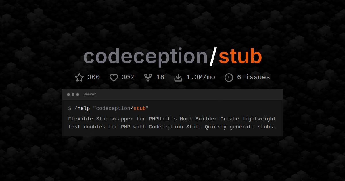 codeception/stub