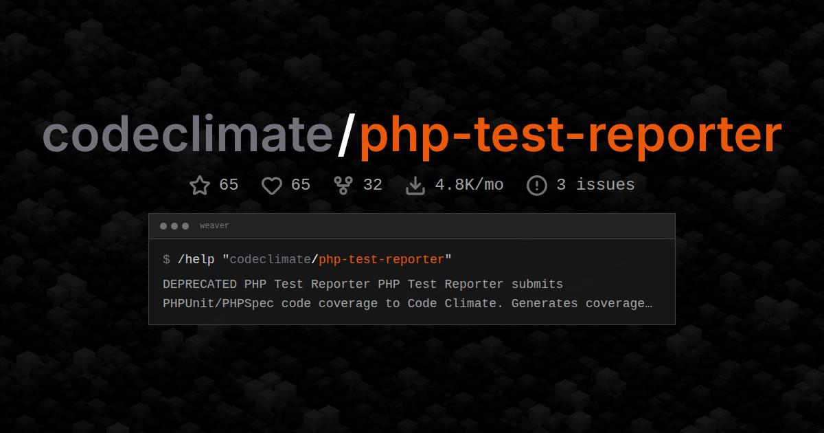codeclimate/php-test-reporter