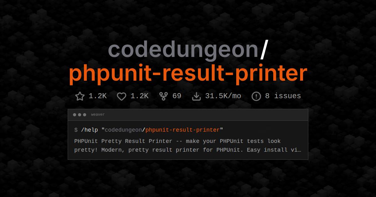 codedungeon/phpunit-result-printer