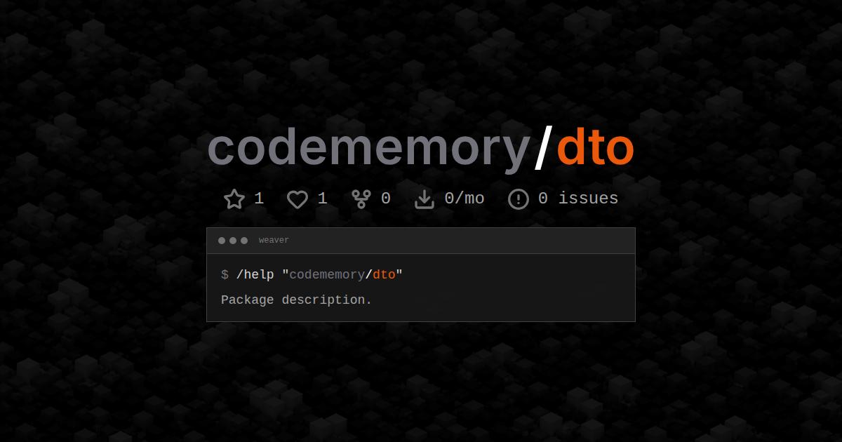 codememory/dto
