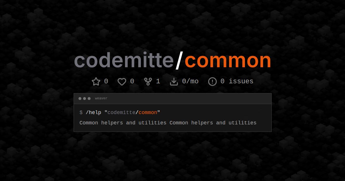 codemitte/common