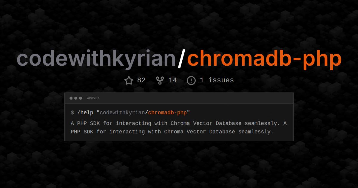codewithkyrian/chromadb-php
