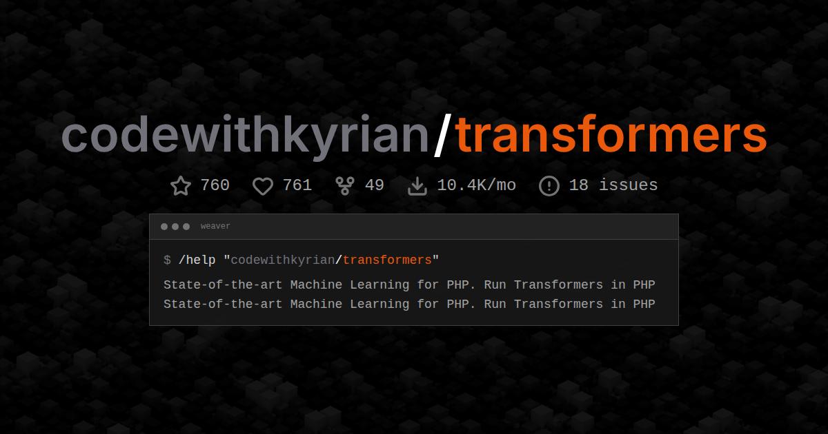 codewithkyrian/transformers