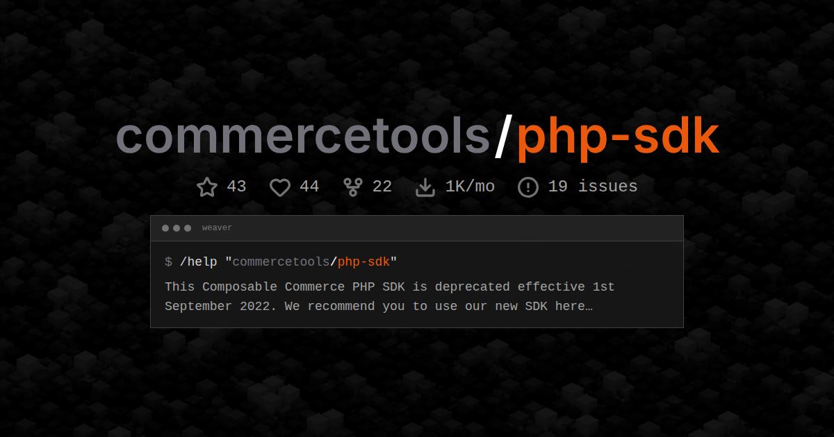 commercetools/php-sdk