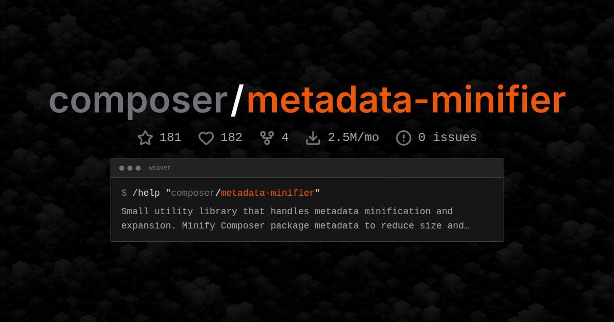 composer/metadata-minifier