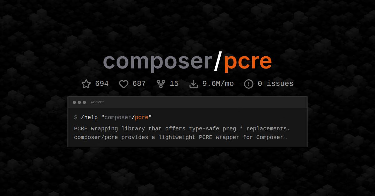 composer/pcre