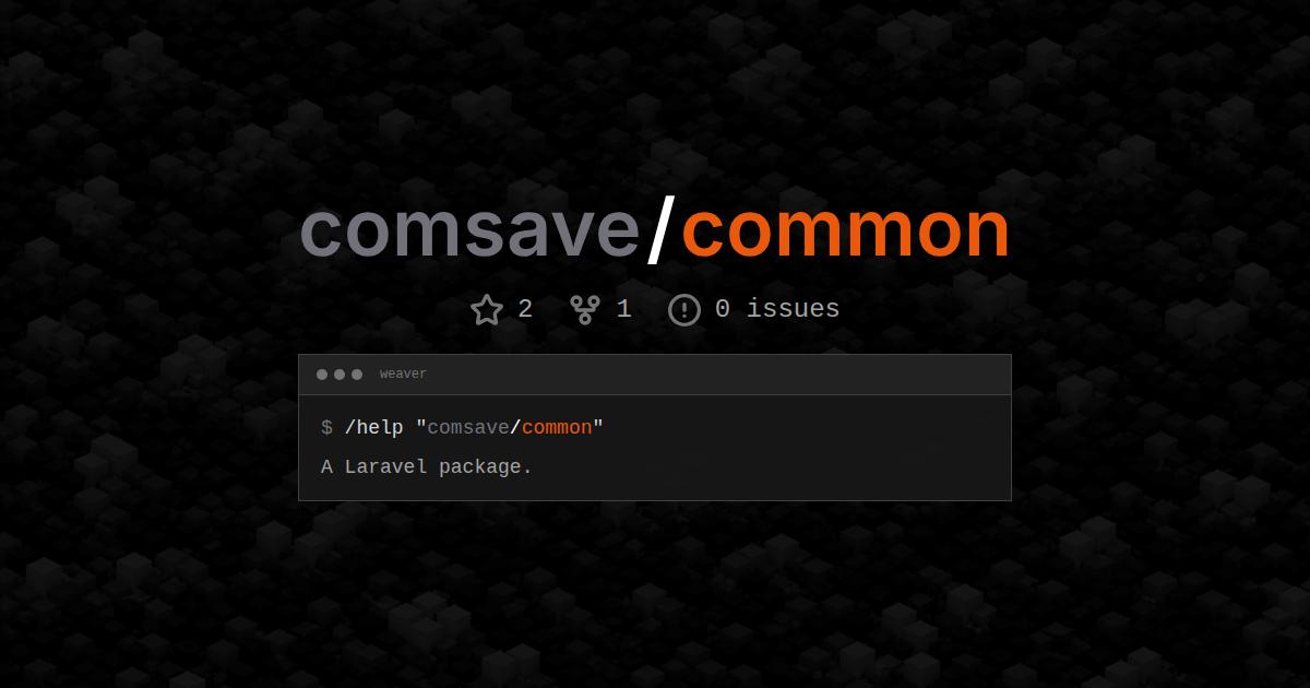 comsave/common