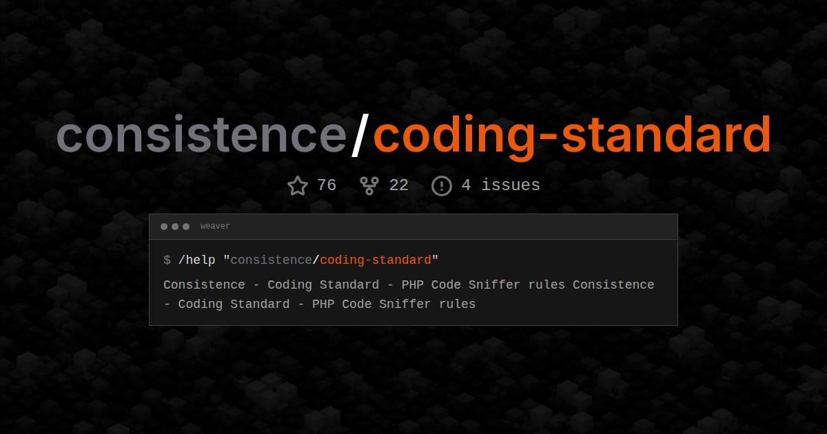 consistence/coding-standard