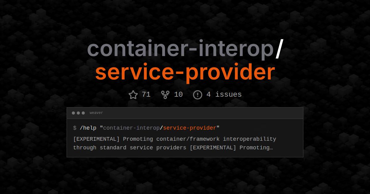 container-interop/service-provider