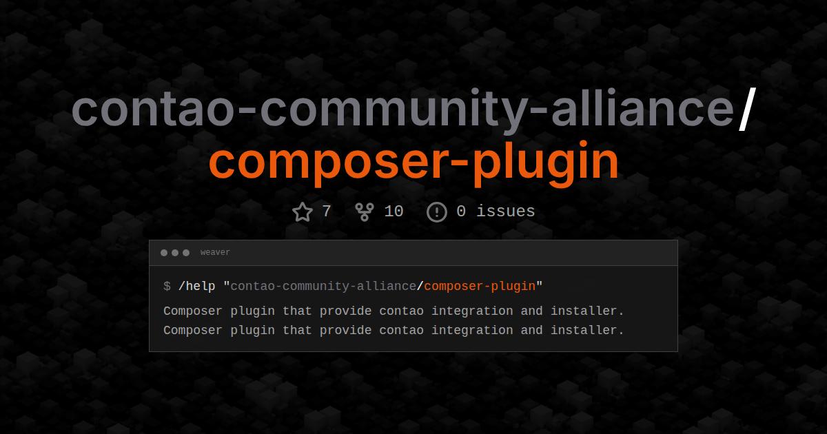 contao-community-alliance/composer-plugin
