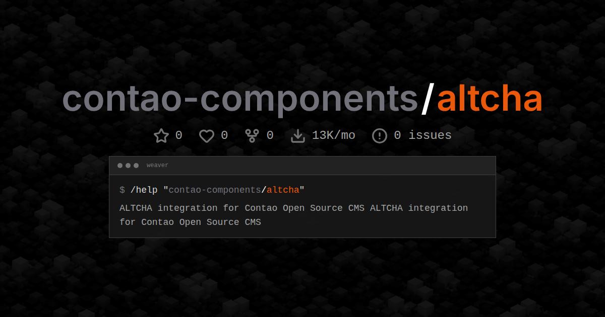contao-components/altcha
