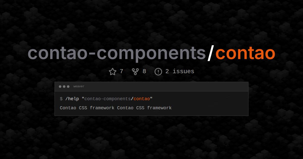 contao-components/contao