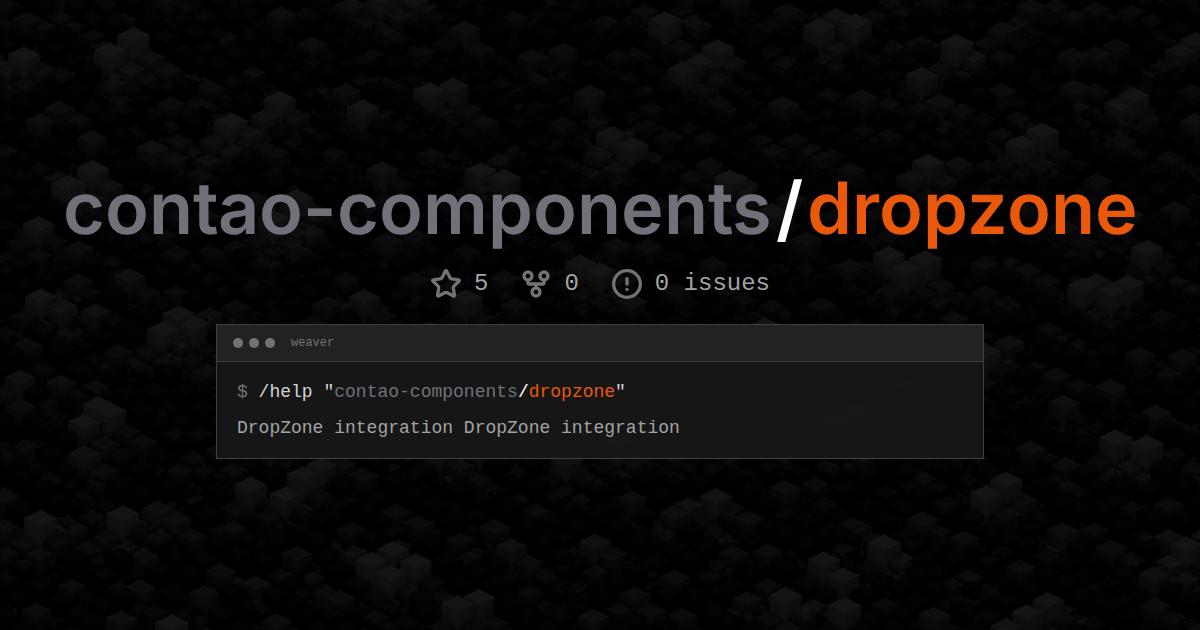 contao-components/dropzone