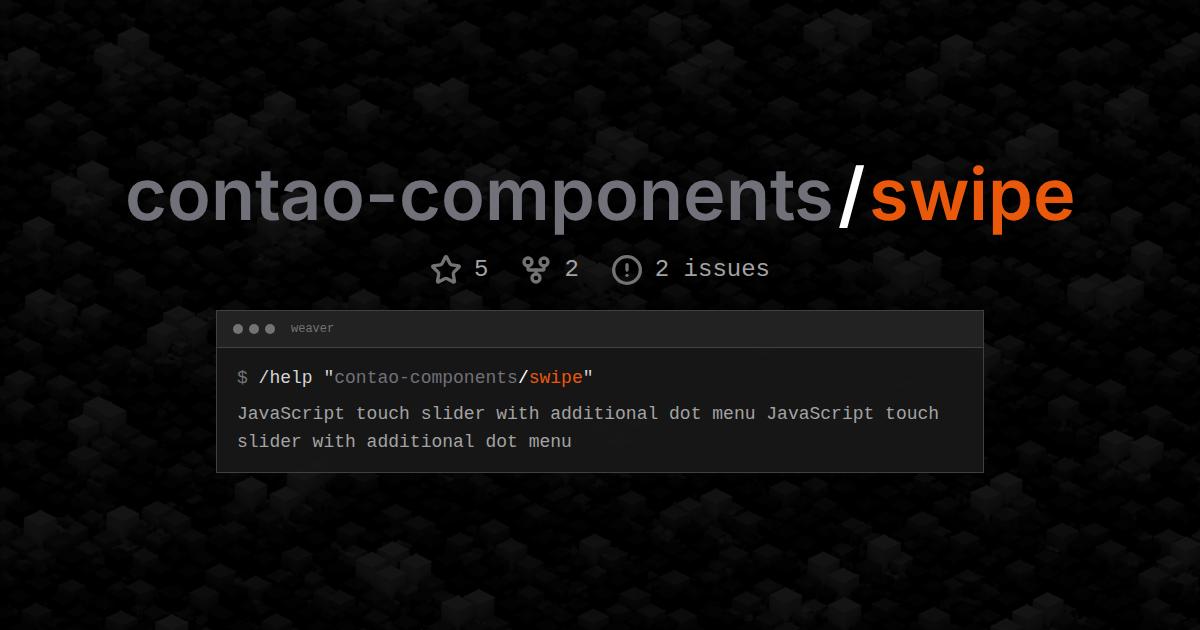 contao-components/swipe