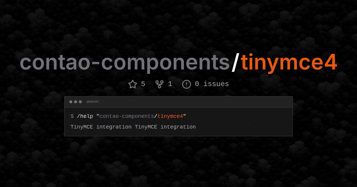 contao-components/tinymce4