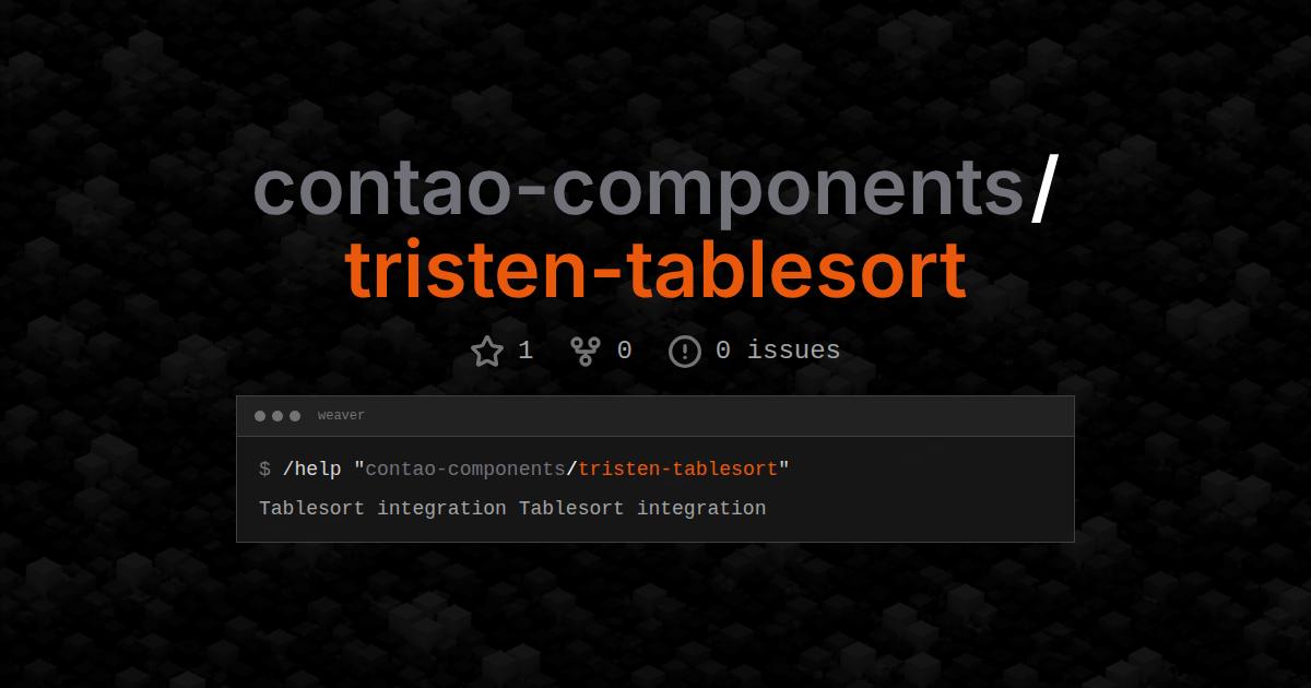 contao-components/tristen-tablesort