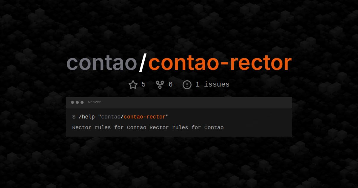 contao/contao-rector