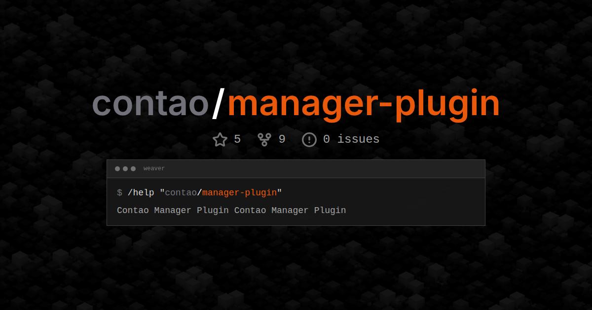 contao/manager-plugin