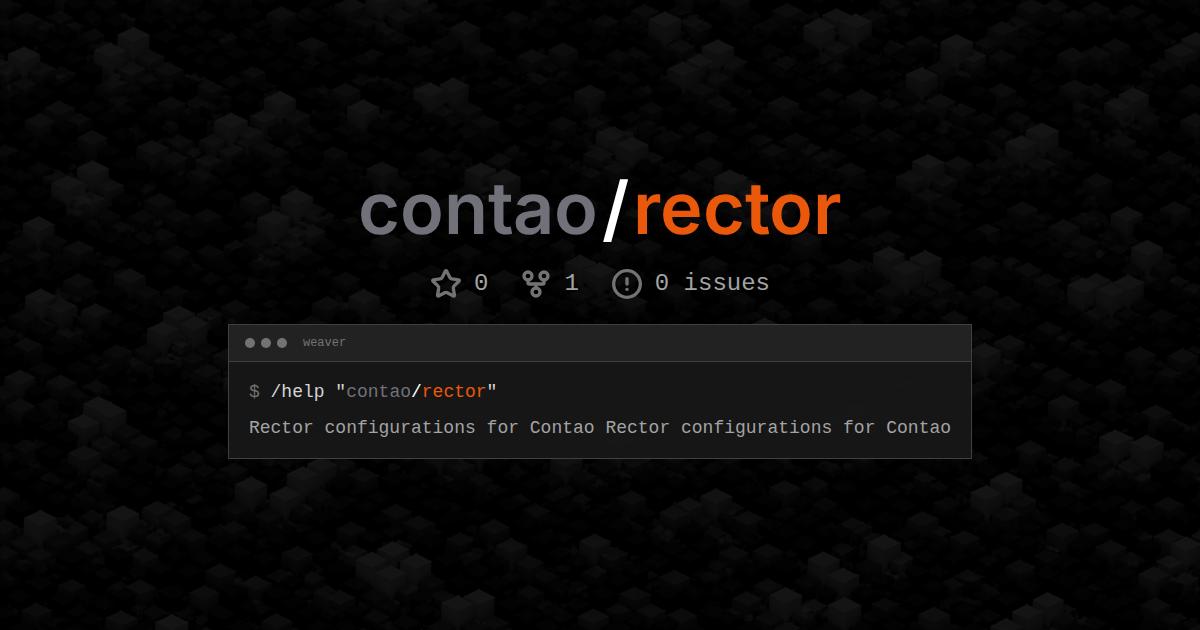 contao/rector