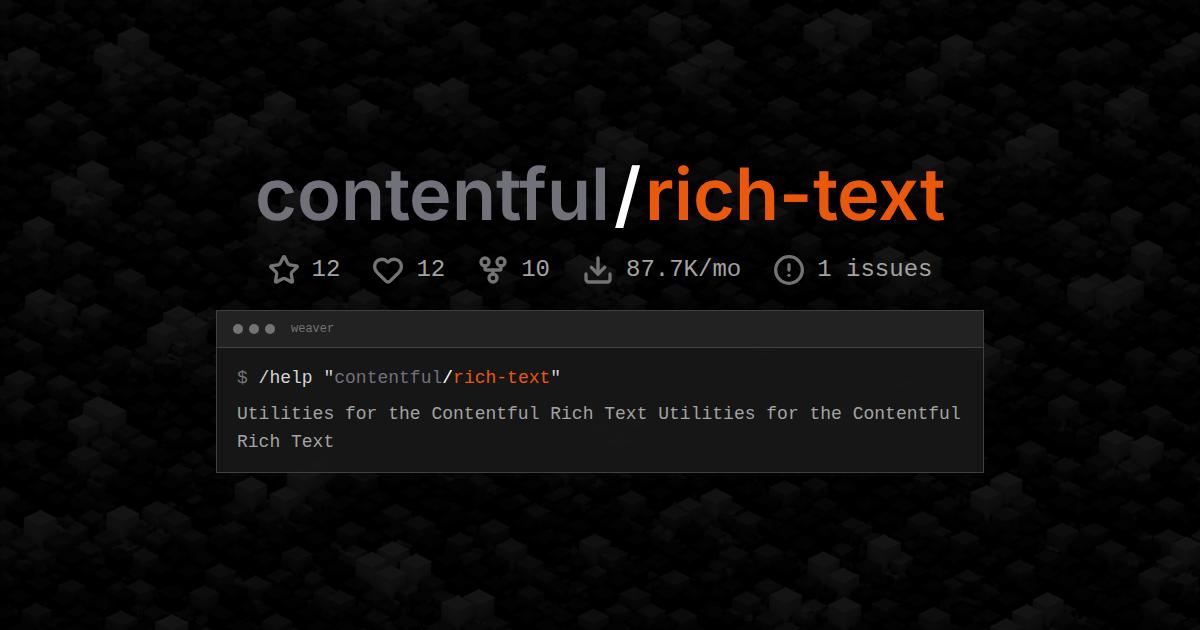 contentful/rich-text