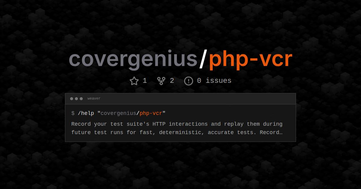 covergenius/php-vcr