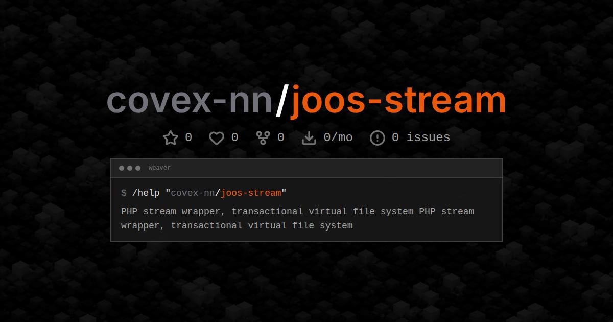 covex-nn/joos-stream