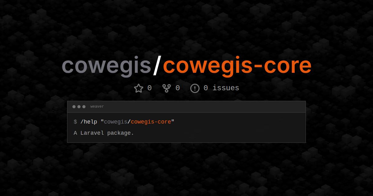cowegis/cowegis-core