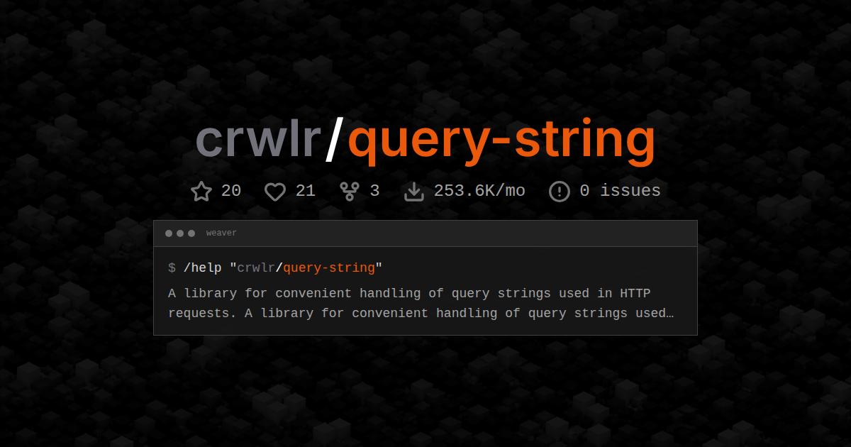 crwlr/query-string