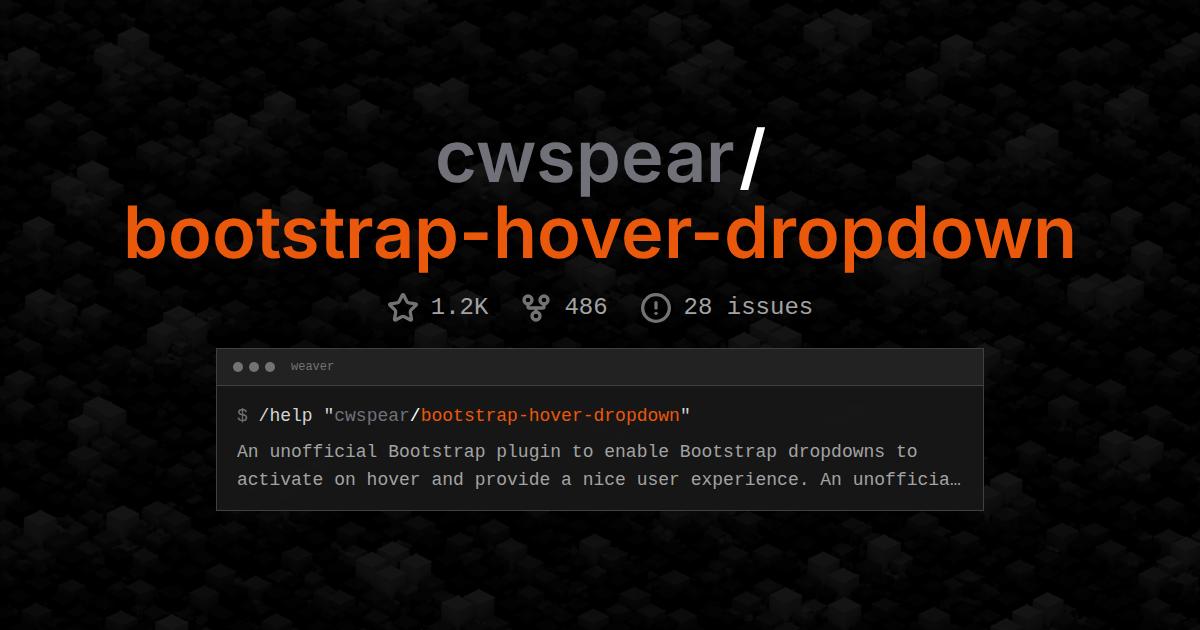 cwspear/bootstrap-hover-dropdown
