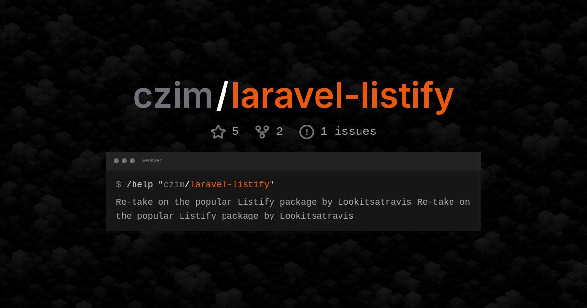 czim/laravel-listify