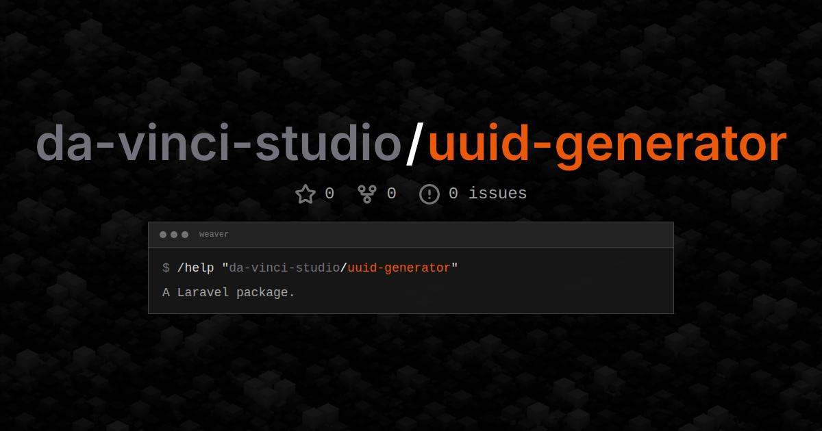 da-vinci-studio/uuid-generator