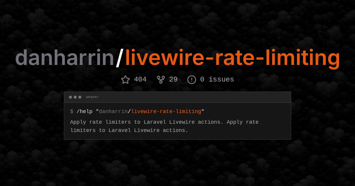 danharrin/livewire-rate-limiting