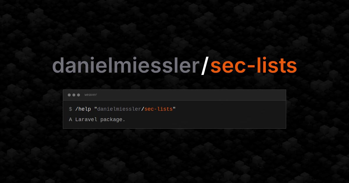 danielmiessler/sec-lists