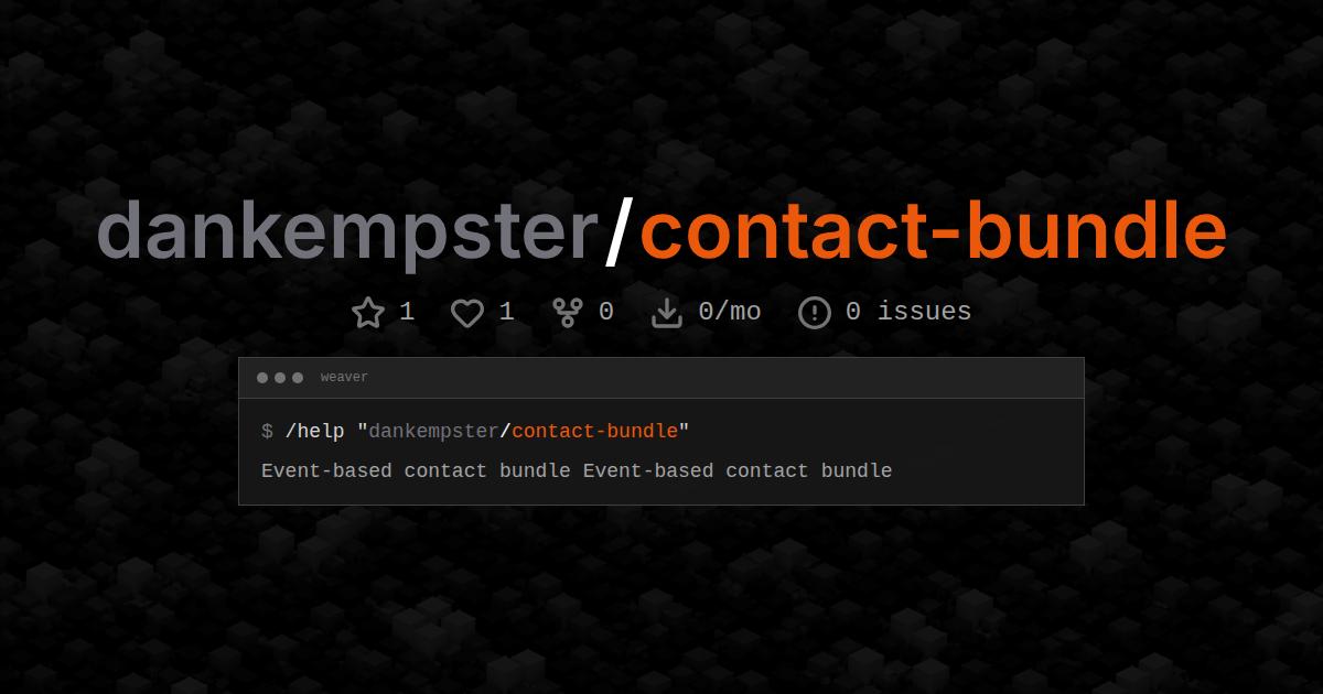 dankempster/contact-bundle