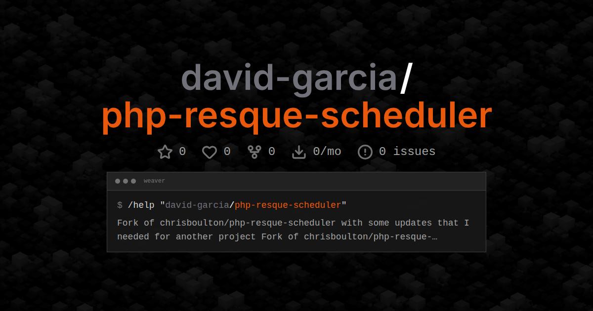 david-garcia/php-resque-scheduler