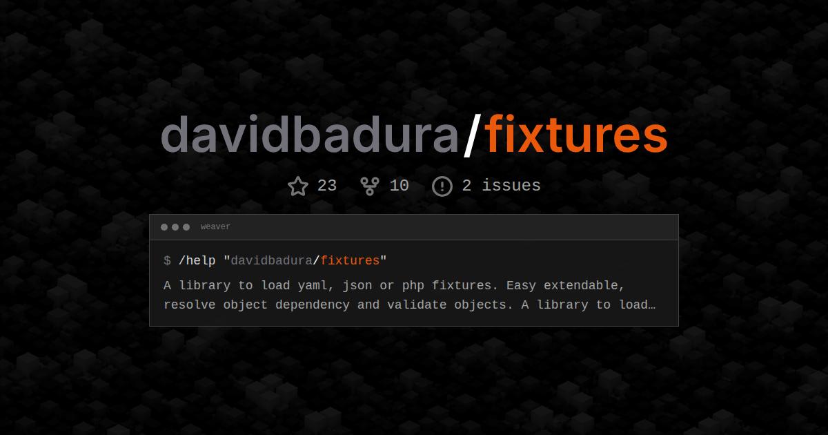 davidbadura/fixtures