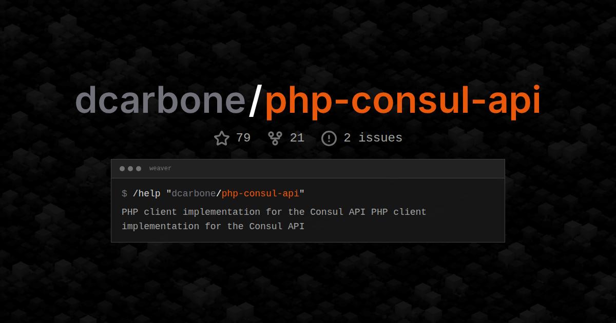 dcarbone/php-consul-api