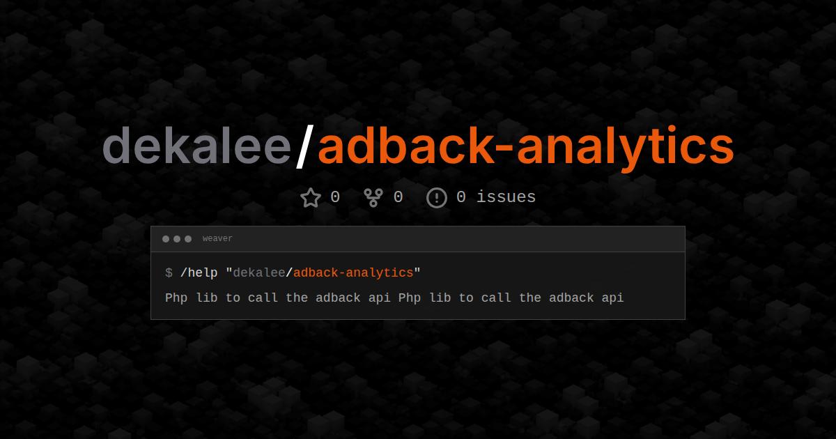 dekalee/adback-analytics