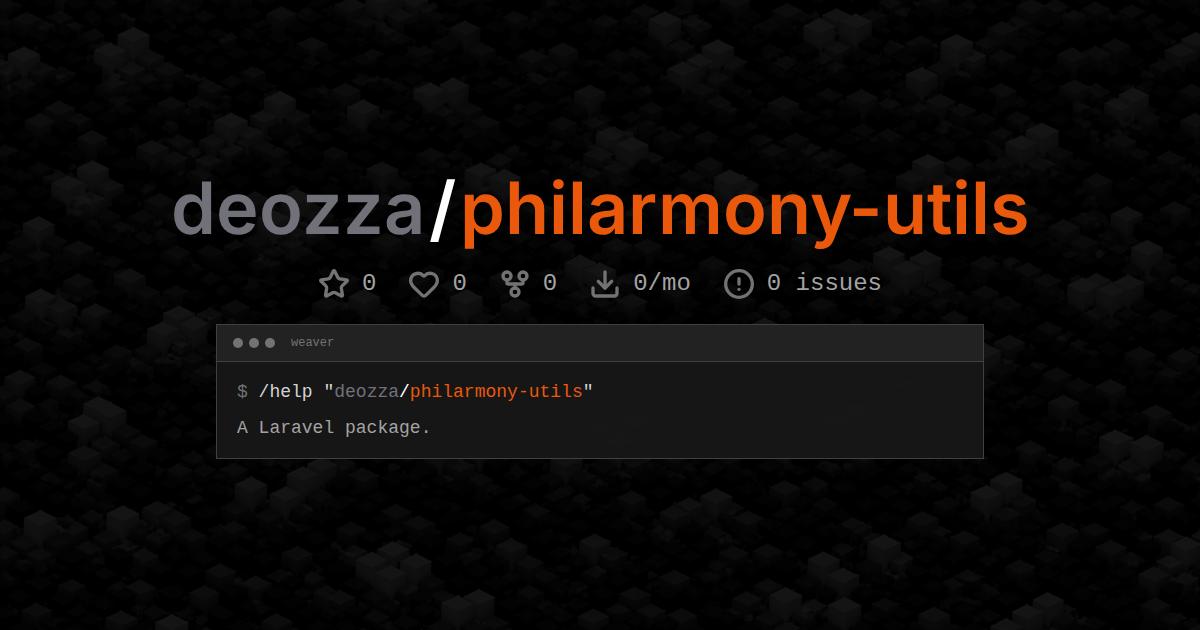 deozza/philarmony-utils