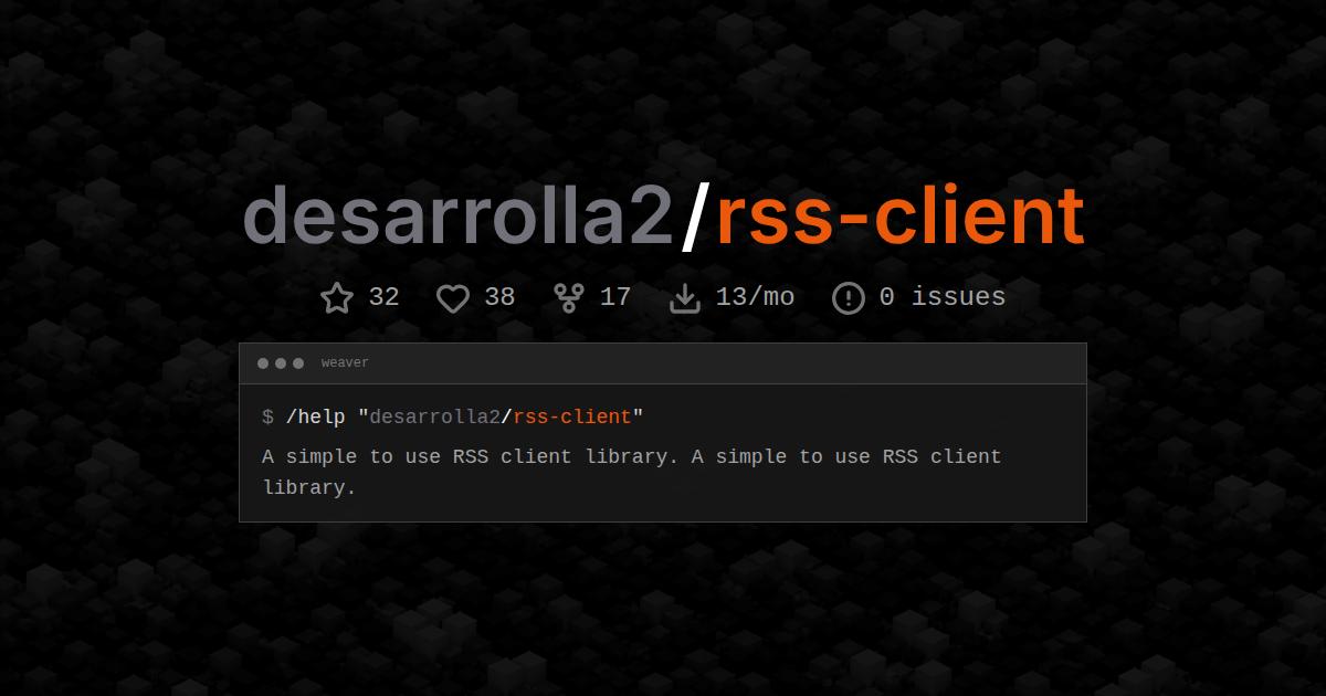 desarrolla2/rss-client