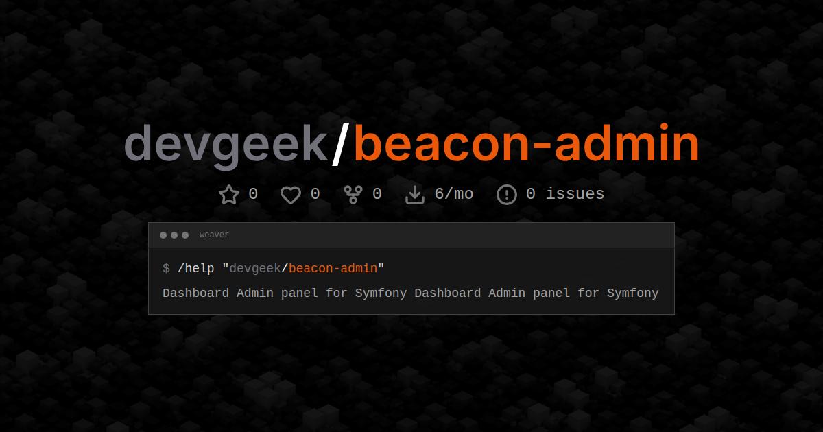 devgeek/beacon-admin
