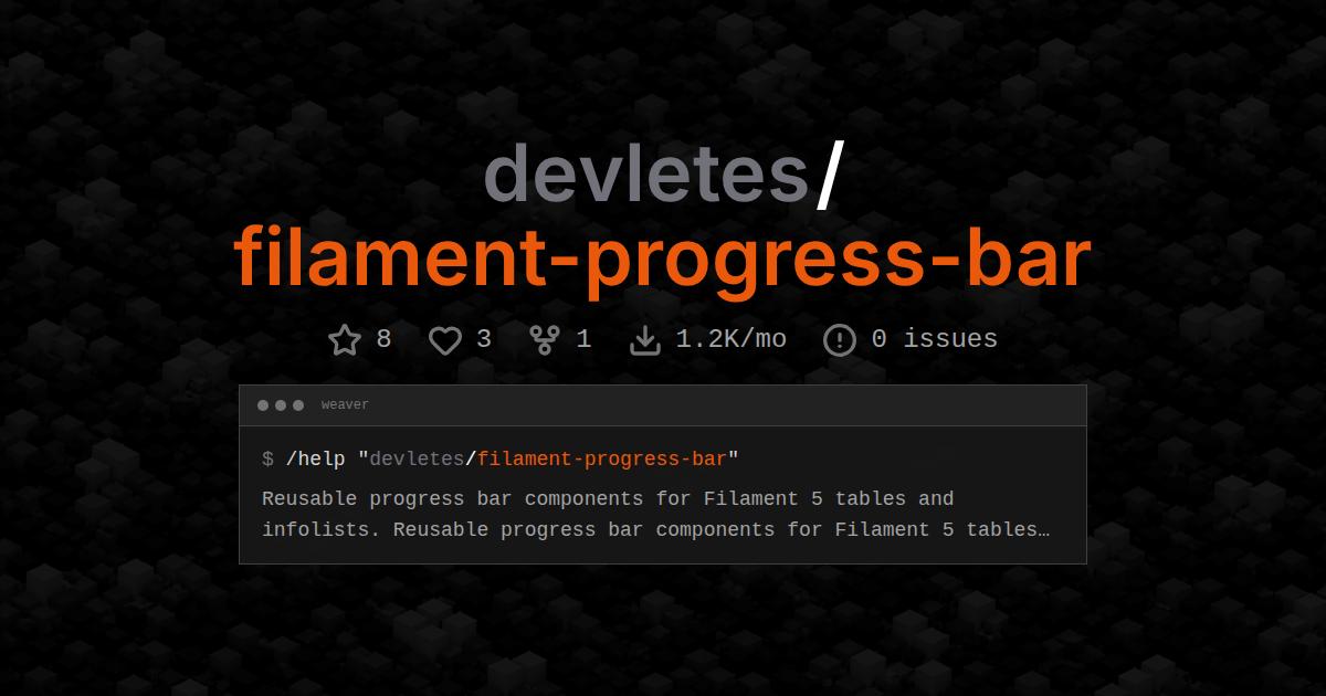 devletes/filament-progress-bar