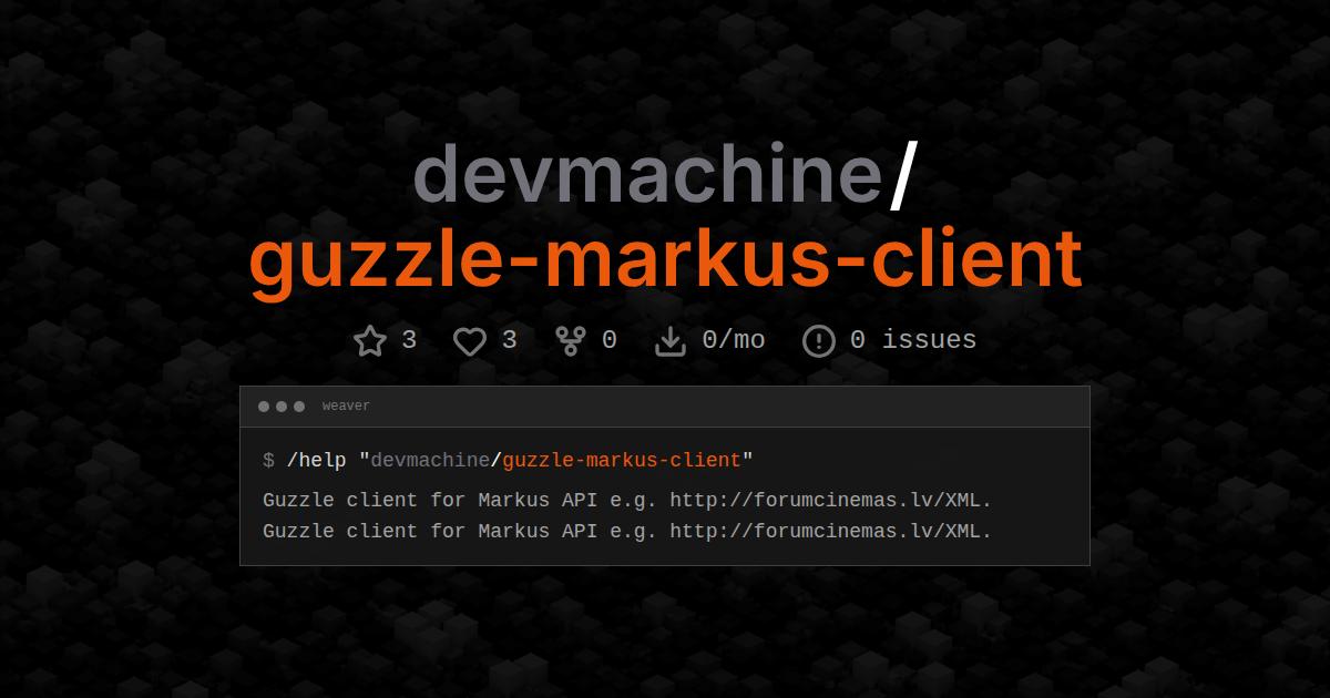 devmachine/guzzle-markus-client