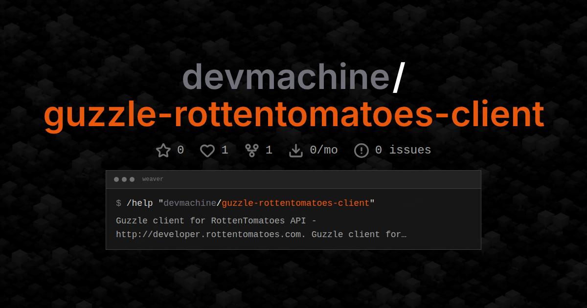 devmachine/guzzle-rottentomatoes-client