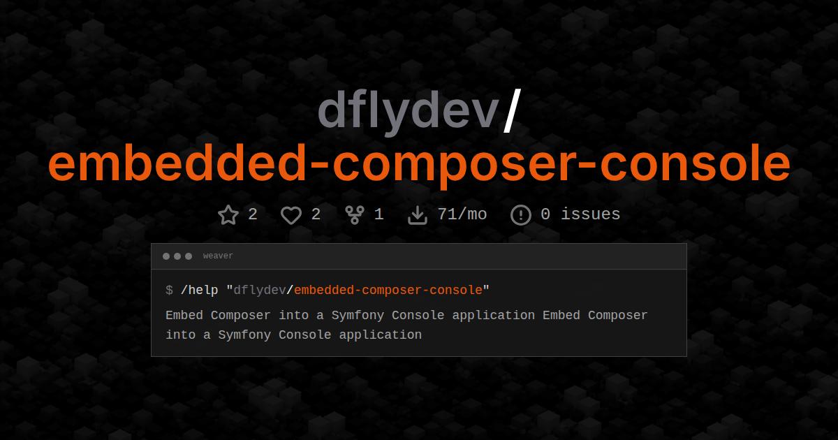 dflydev/embedded-composer-console