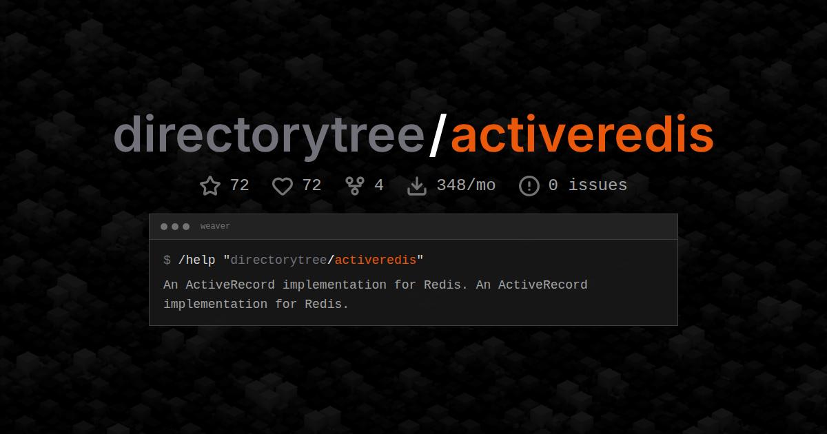 directorytree/activeredis