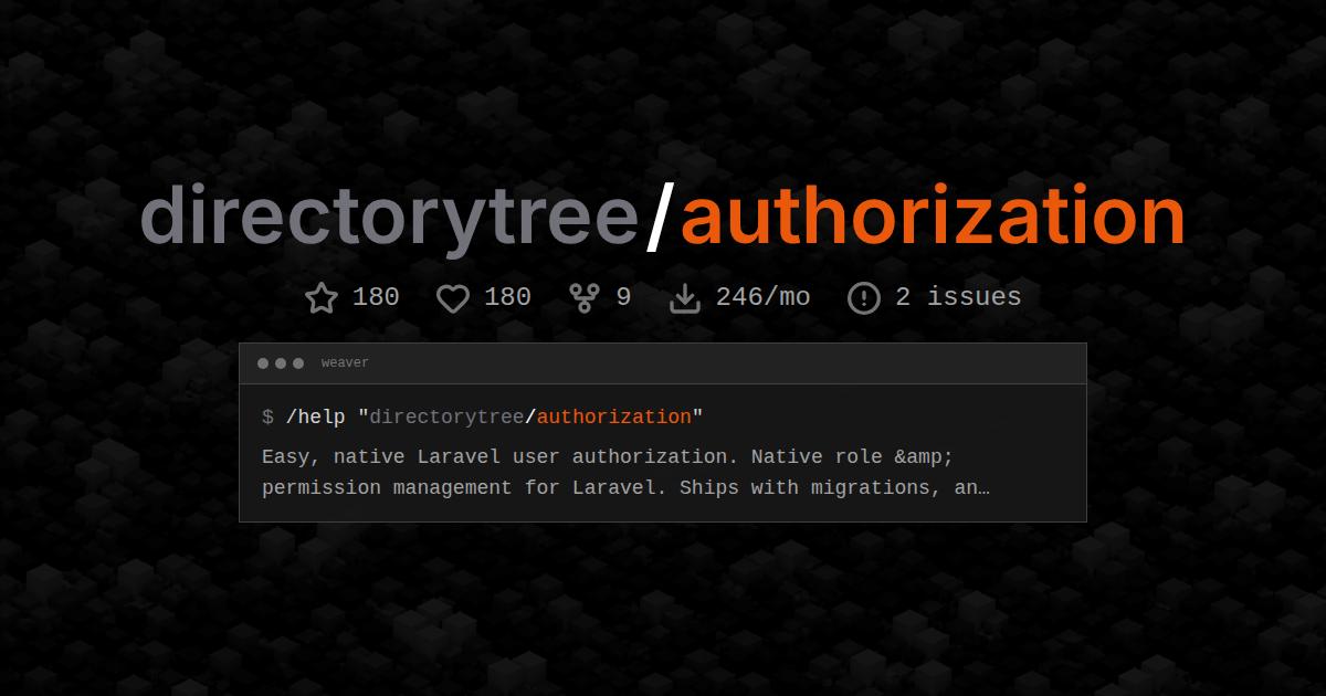 directorytree/authorization