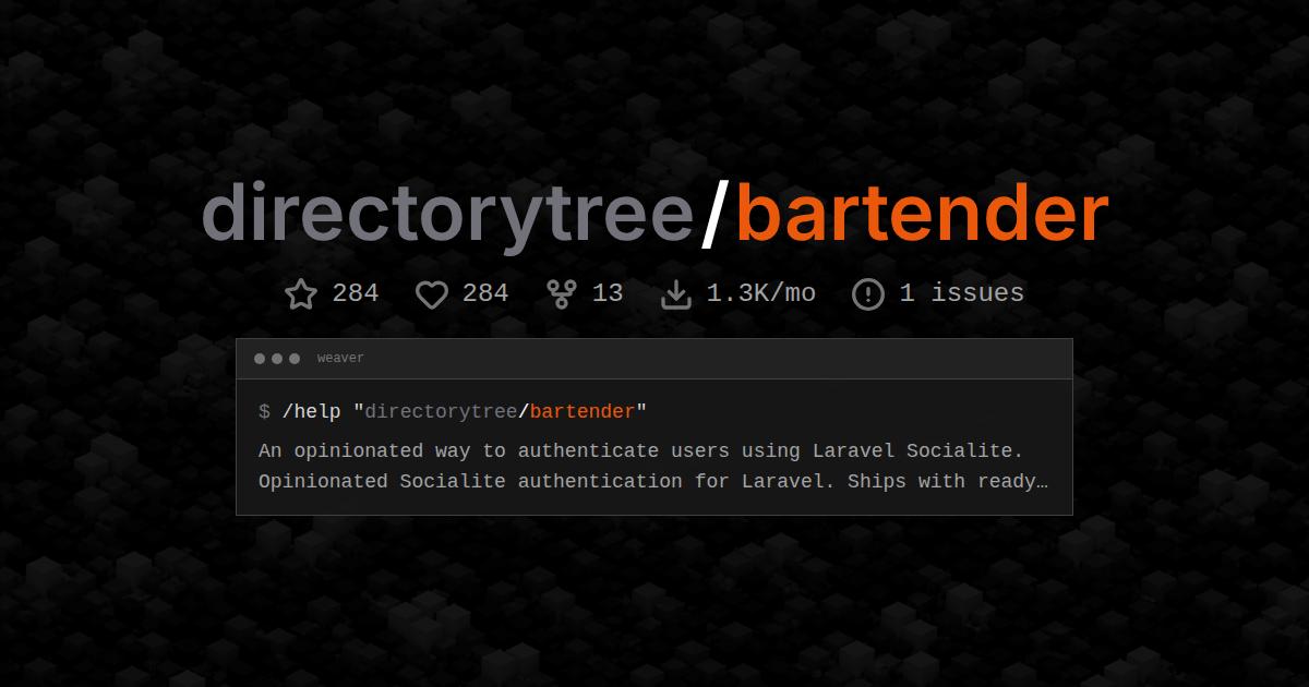 directorytree/bartender